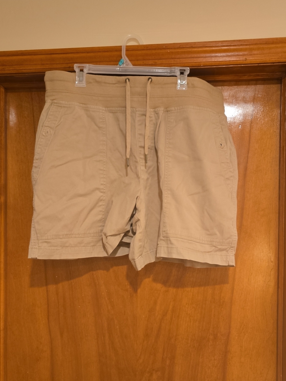 Women’s Casual Drawstring  Shorts - Beige